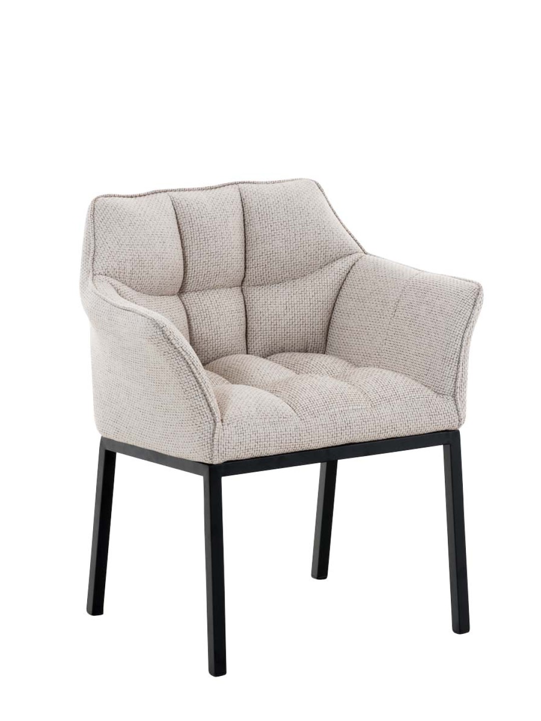 Scaun de sufragerie Octavia B material textil, fildeș