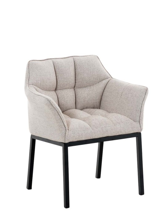 Scaun de sufragerie Octavia B material textil, fildeș Scaun de sufragerie Octavia B material textil, fildeș