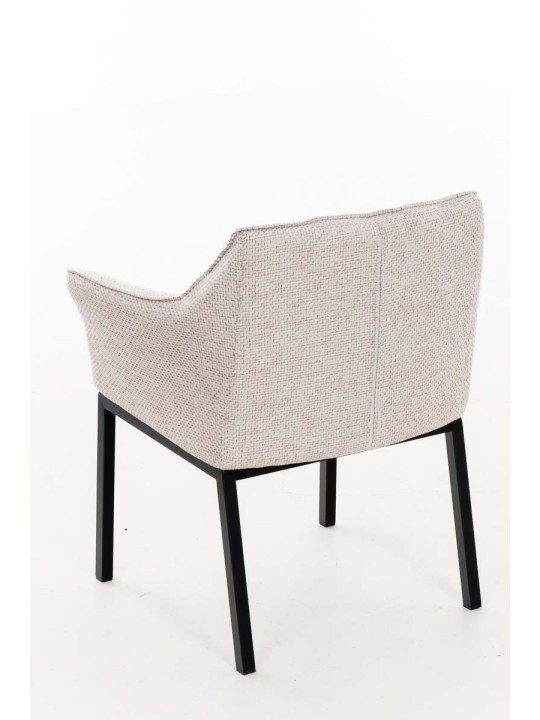 Scaun de sufragerie Octavia B material textil, fildeș Scaun de sufragerie Octavia B material textil, fildeș