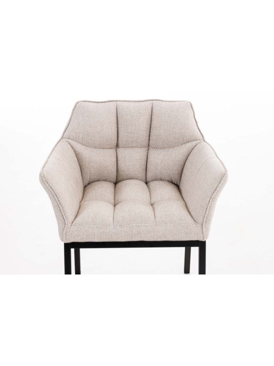 Scaun de sufragerie Octavia B material textil, fildeș Scaun de sufragerie Octavia B material textil, fildeș