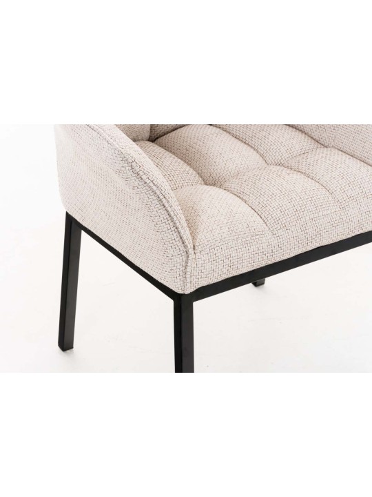 Scaun de sufragerie Octavia B material textil, fildeș Scaun de sufragerie Octavia B material textil, fildeș