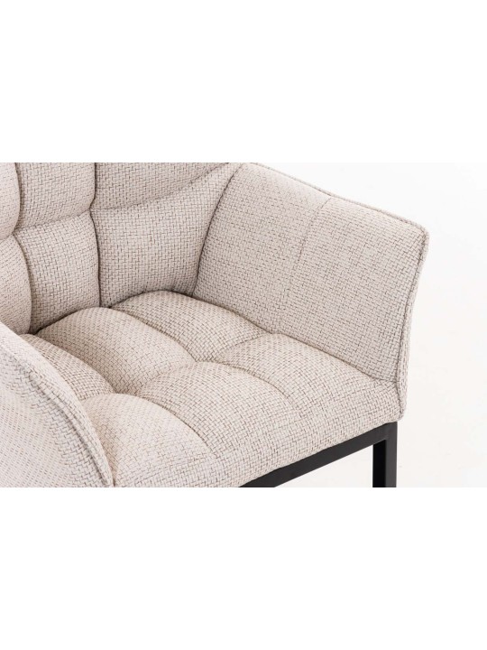 Scaun de sufragerie Octavia B material textil, fildeș Scaun de sufragerie Octavia B material textil, fildeș