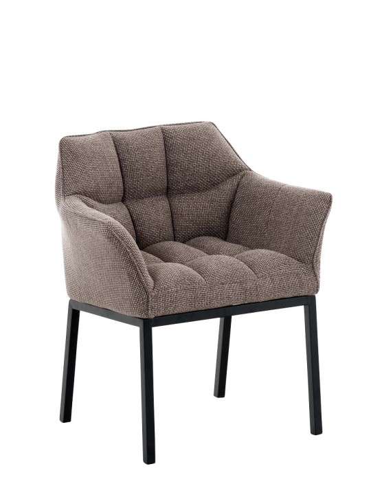 Scaun sufragerie Octavia B material textil, maro pământiu Scaun sufragerie Octavia B material textil, maro pământiu
