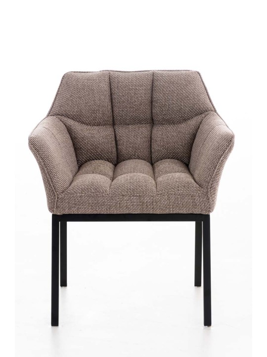 Scaun sufragerie Octavia B material textil, maro pământiu Scaun sufragerie Octavia B material textil, maro pământiu