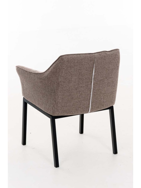 Scaun sufragerie Octavia B material textil, maro pământiu Scaun sufragerie Octavia B material textil, maro pământiu