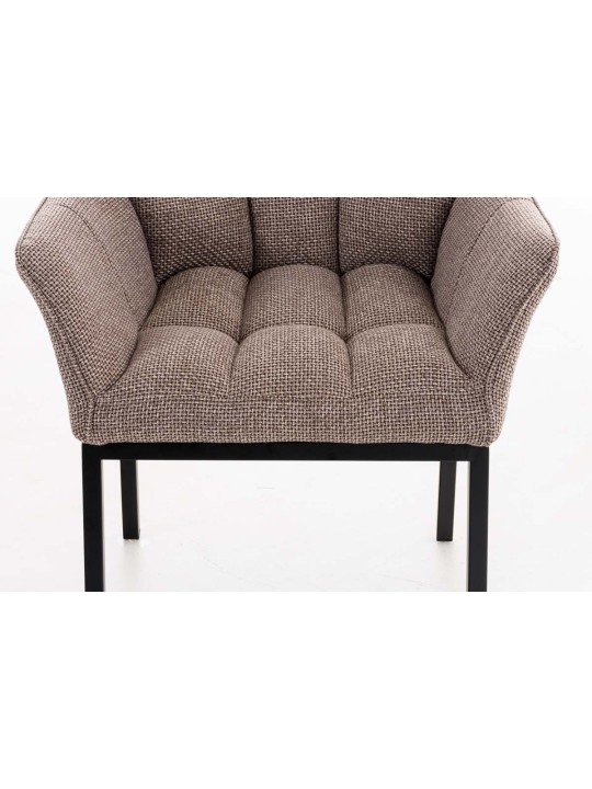 Scaun sufragerie Octavia B material textil, maro pământiu Scaun sufragerie Octavia B material textil, maro pământiu