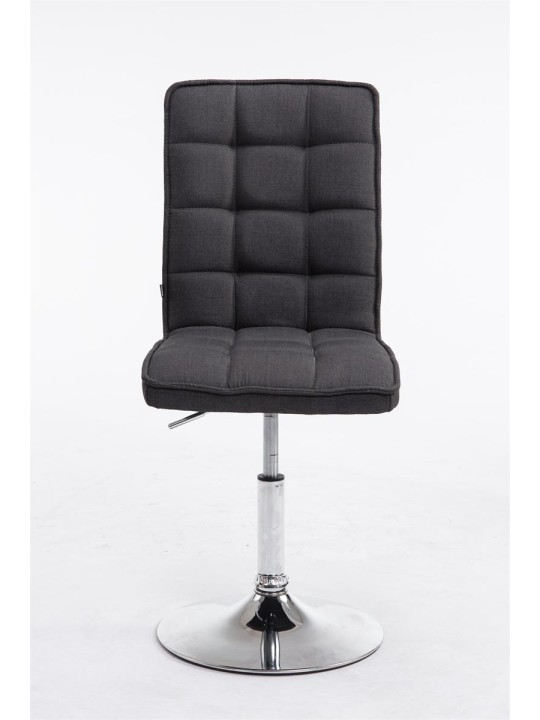 Scaun de sufragerie Peking V2 material textil, gri închis Scaun de sufragerie Peking V2 material textil, gri închis