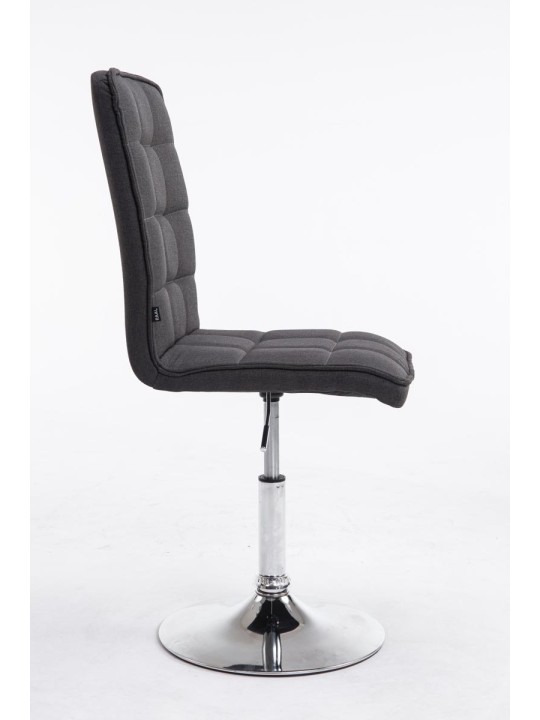 Scaun de sufragerie Peking V2 material textil, gri închis Scaun de sufragerie Peking V2 material textil, gri închis