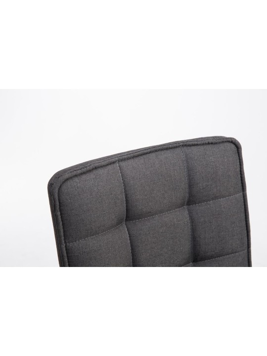 Scaun de sufragerie Peking V2 material textil, gri închis Scaun de sufragerie Peking V2 material textil, gri închis