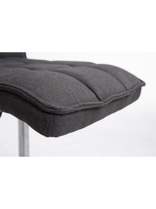 Scaun de sufragerie Peking V2 material textil, negru Scaun de sufragerie Peking V2 material textil, negru