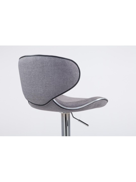Scaun de bar Las Vegas V2 material textil crom, gri deschis Scaun de bar Las Vegas V2 material textil crom, gri deschis