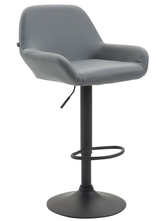 Scaun de bar Braga piele artificială B, gri Scaun de bar Braga piele artificială B, gri