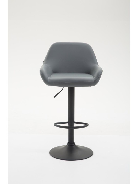 Scaun de bar Braga piele artificială B, gri Scaun de bar Braga piele artificială B, gri