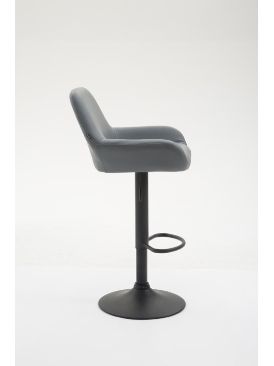 Scaun de bar Braga piele artificială B, gri Scaun de bar Braga piele artificială B, gri