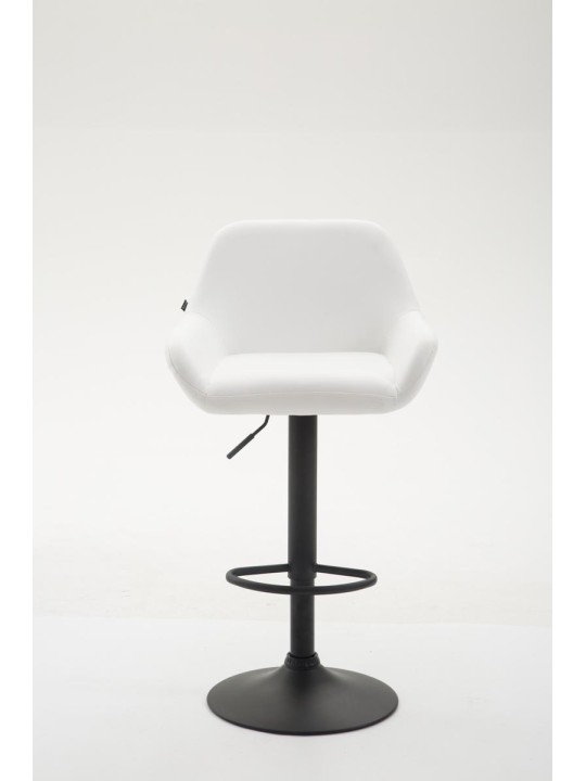 Scaun de bar Braga imitatie piele B, alb