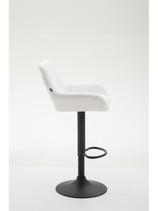 Scaun de bar Braga imitatie piele B, alb