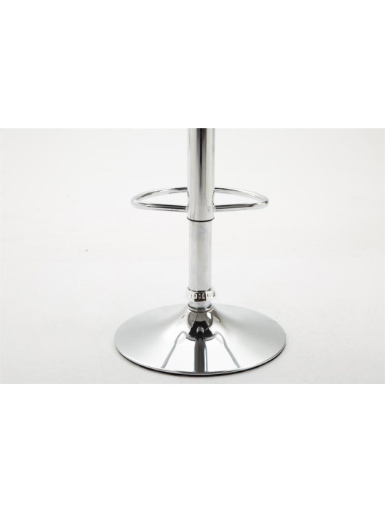 Scaun de bar Dyn V2 imitatie piele crom, alb Scaun de bar Dyn V2 imitatie piele crom, alb
