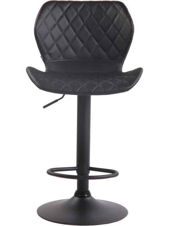 Scaun de bar Cork piele artificială negru, negru