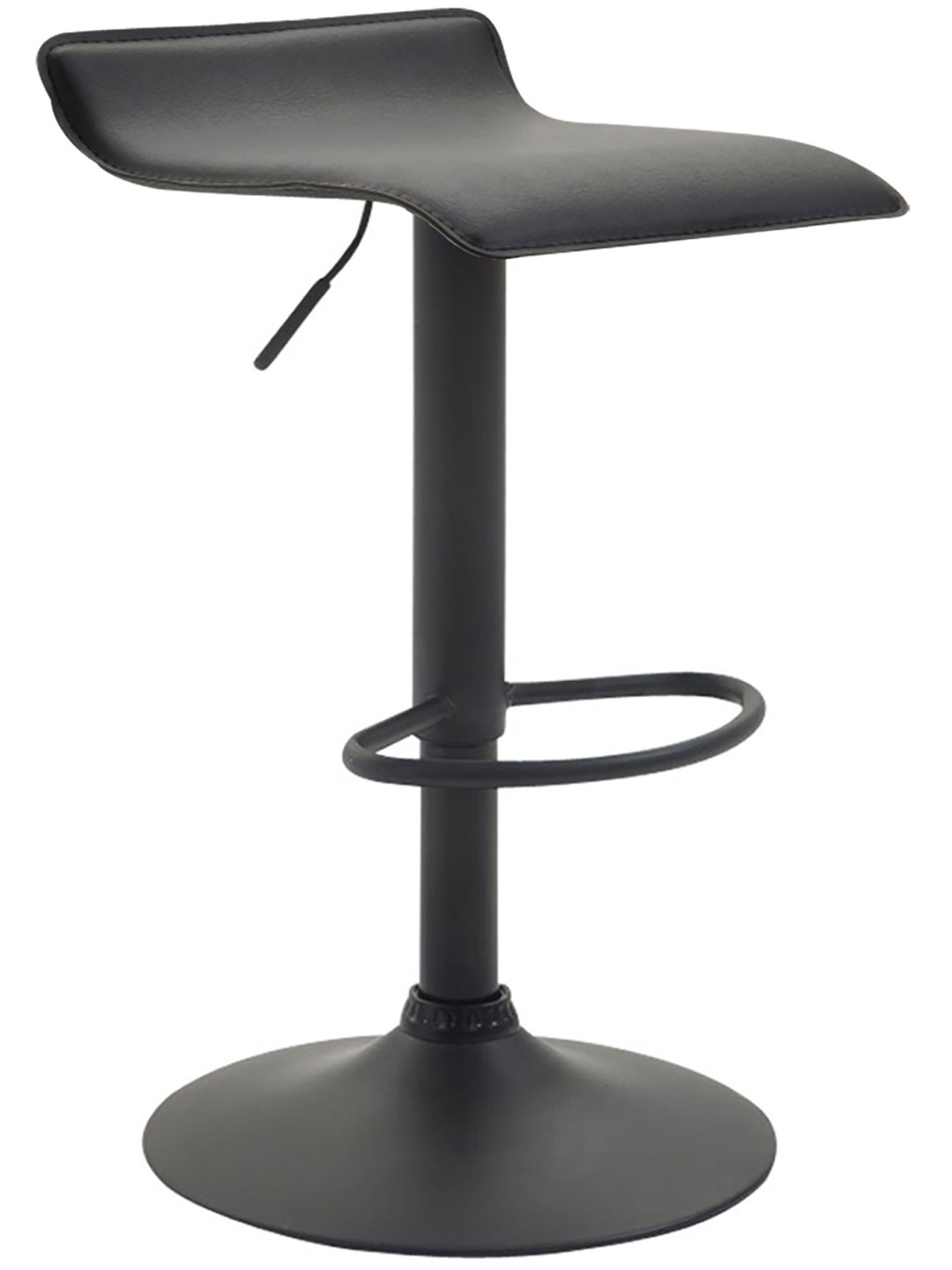 Scaun de bar Dyn V2 piele artificiala, negru