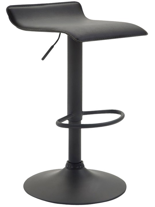 Scaun de bar Dyn V2 piele artificiala, negru Scaun de bar Dyn V2 piele artificiala, negru