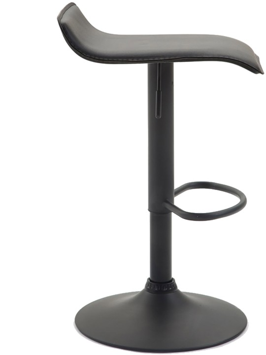 Scaun de bar Dyn V2 piele artificiala, negru Scaun de bar Dyn V2 piele artificiala, negru