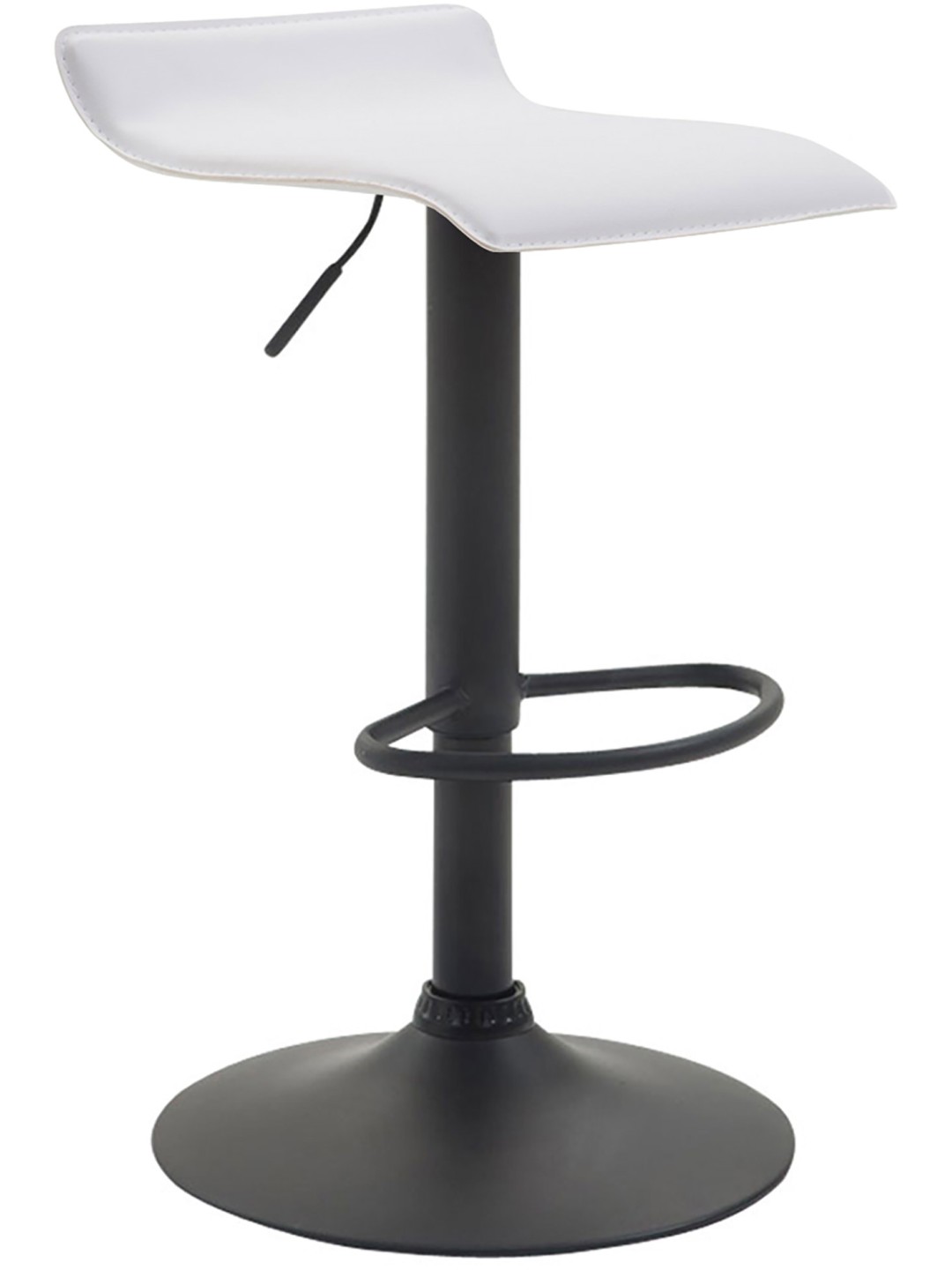 Scaun de bar Dyn V2 piele artificiala, alb