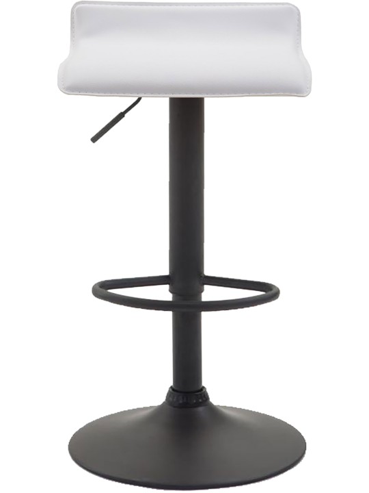 Scaun de bar Dyn V2 piele artificiala, alb