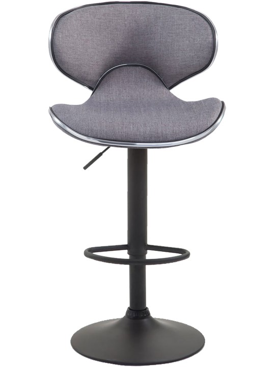 Scaun de bar Las Vegas V2 material textil negru, gri deschis Scaun de bar Las Vegas V2 material textil negru, gri deschis