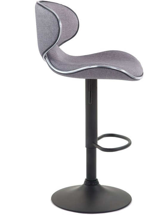 Scaun de bar Las Vegas V2 material textil negru, gri deschis Scaun de bar Las Vegas V2 material textil negru, gri deschis