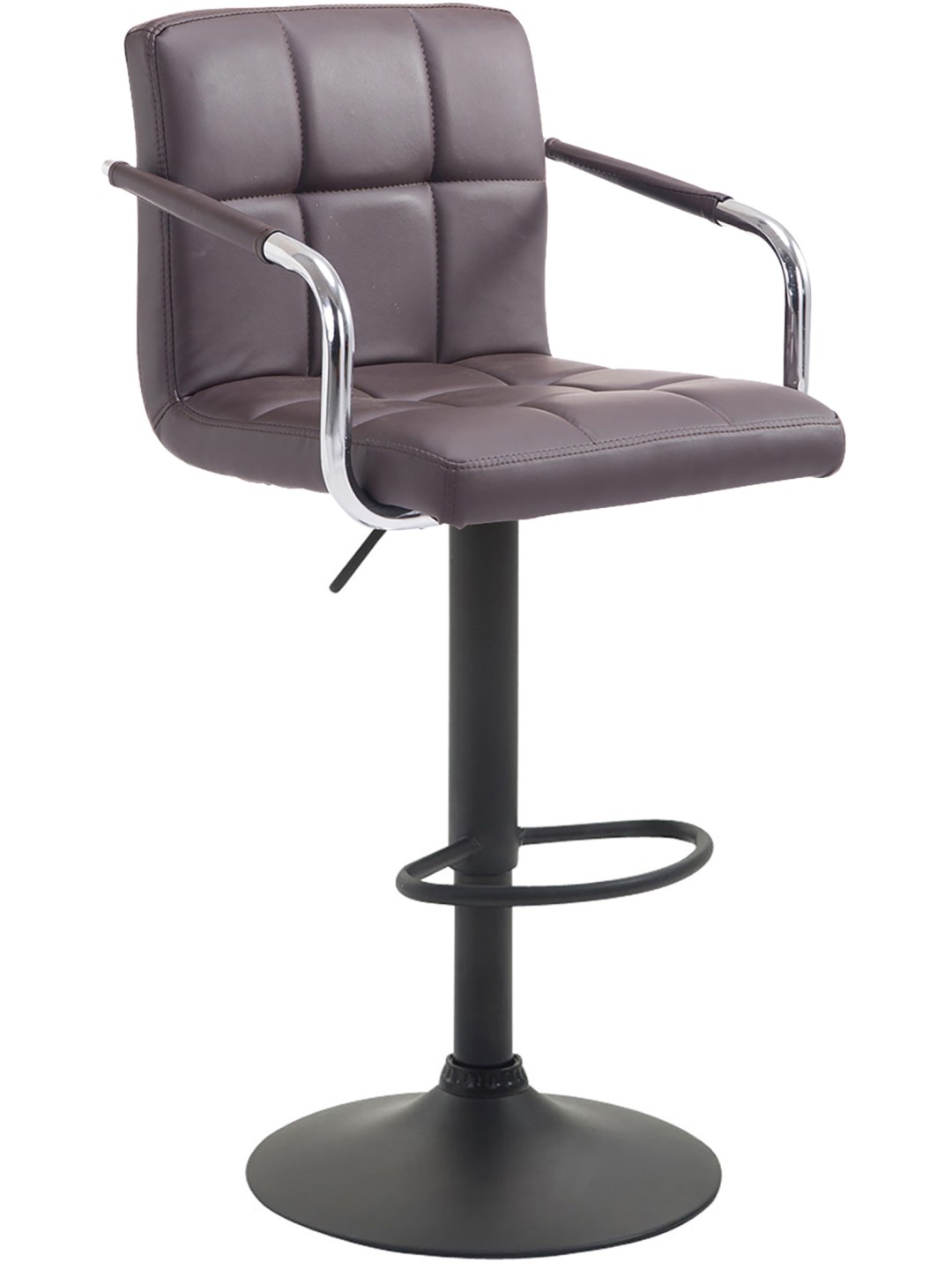 Scaun de bar Lucy V2 negru, maro