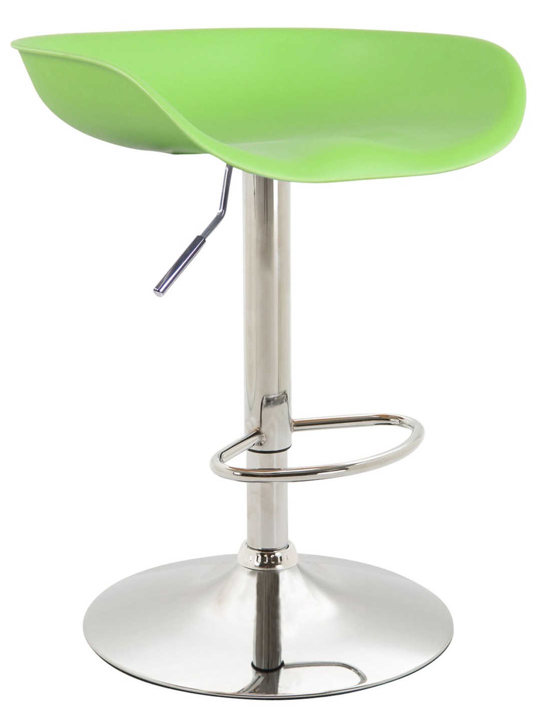 Scaun de bar Anaheim plastic crom, verde