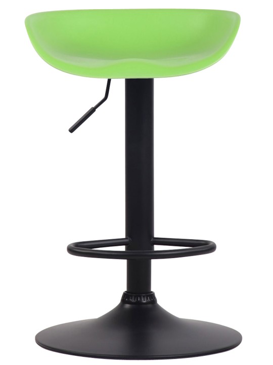 Scaun de bar Anaheim plastic negru, verde