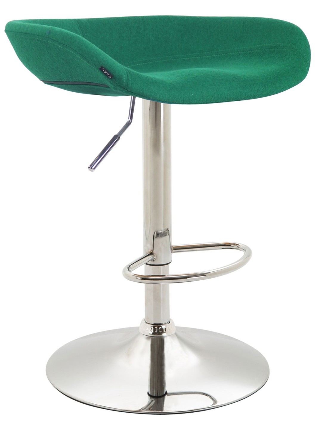 Scaun de bar Anaheim fetru crom, verde