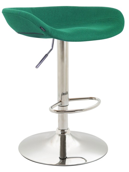 Scaun de bar Anaheim fetru crom, verde