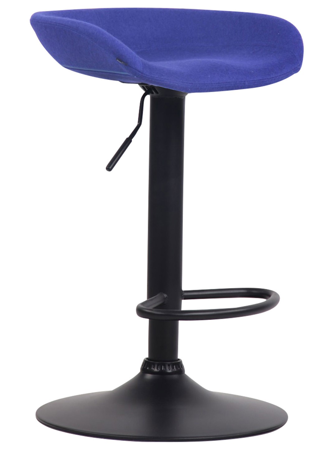 Scaun de bar Anaheim fetru negru, albastru