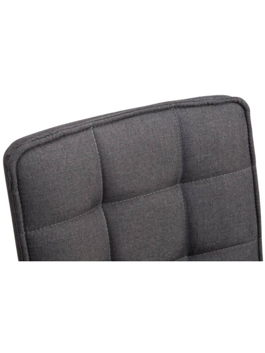 Set 2 scaune de sufragerie Peking V2 material textil, gri închis