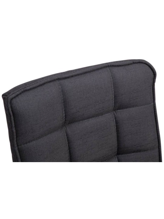 Set 2 scaune de sufragerie Beijing V2 material textil, negru Set 2 scaune de sufragerie Beijing V2 material textil, negru