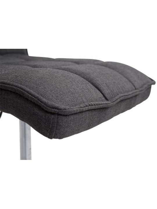 Set 2 scaune de sufragerie Beijing V2 material textil, negru Set 2 scaune de sufragerie Beijing V2 material textil, negru