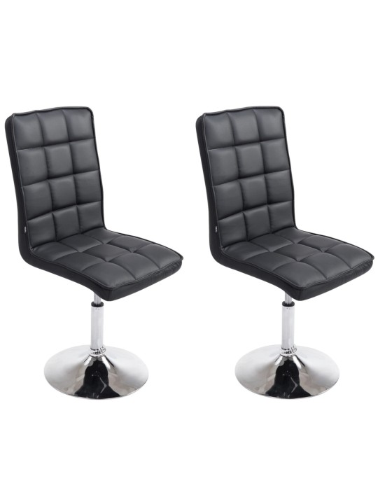 Set de 2 scaune de sufragerie Peking V2, negru Set de 2 scaune de sufragerie Peking V2, negru