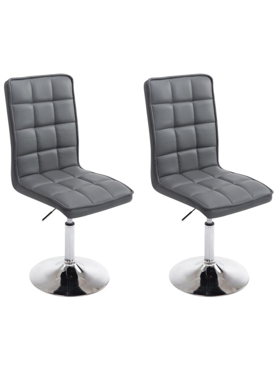 Set de 2 scaune de sufragerie Peking V2, gri Set de 2 scaune de sufragerie Peking V2, gri