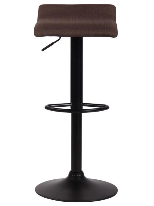 Scaun de bar Dyn V2 material textil negru, maro Scaun de bar Dyn V2 material textil negru, maro