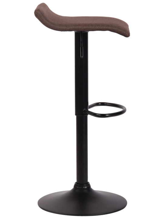 Scaun de bar Dyn V2 material textil negru, maro Scaun de bar Dyn V2 material textil negru, maro