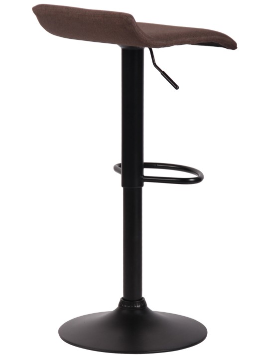 Scaun de bar Dyn V2 material textil negru, maro Scaun de bar Dyn V2 material textil negru, maro