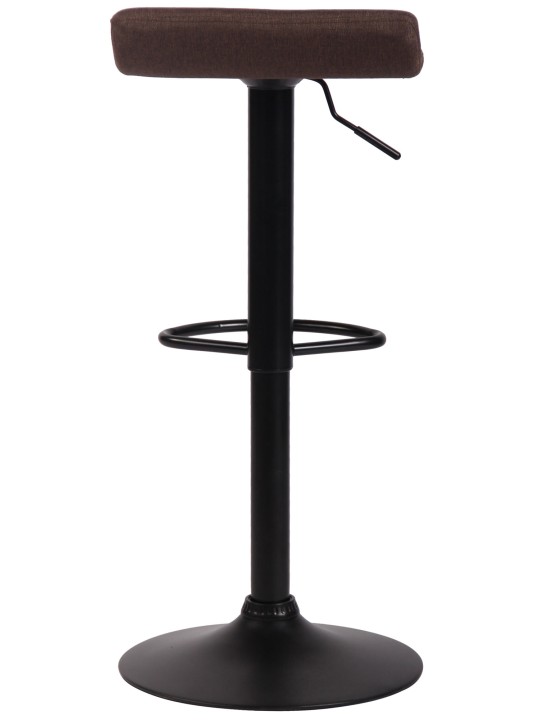 Scaun de bar Dyn V2 material textil negru, maro Scaun de bar Dyn V2 material textil negru, maro