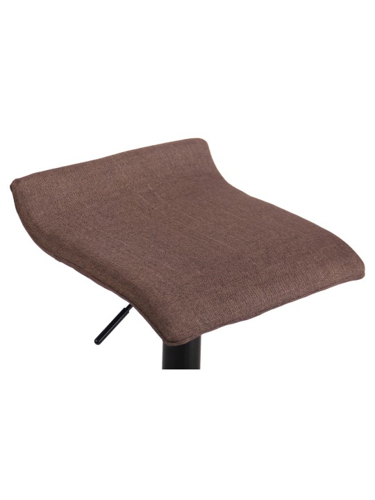 Scaun de bar Dyn V2 material textil negru, maro Scaun de bar Dyn V2 material textil negru, maro