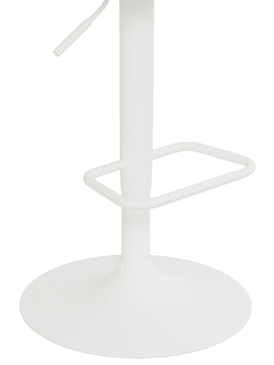 Scaun de bar Detmold piele artificială, alb Scaun de bar Detmold piele artificială, alb