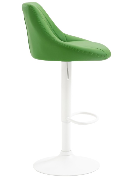 Scaun de bar Lazio imitatie piele, verde