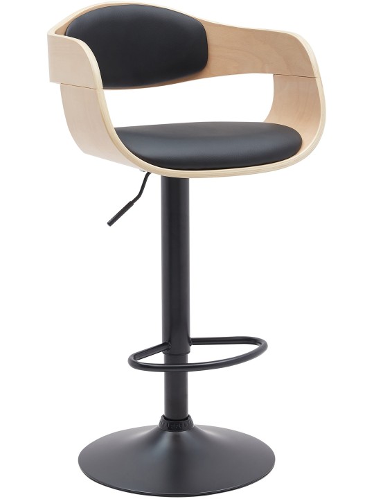 Scaun de bar Kingston B imitatie piele, natural/negru Scaun de bar Kingston B imitatie piele, natural/negru