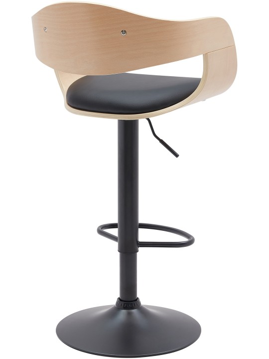 Scaun de bar Kingston B imitatie piele, natural/negru Scaun de bar Kingston B imitatie piele, natural/negru