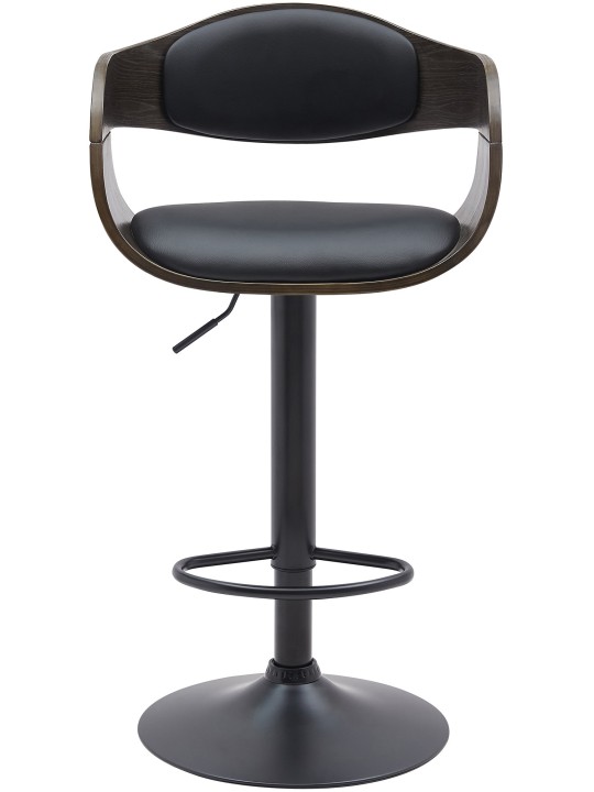 Scaun de bar Kingston B imitatie piele, negru/gri Scaun de bar Kingston B imitatie piele, negru/gri